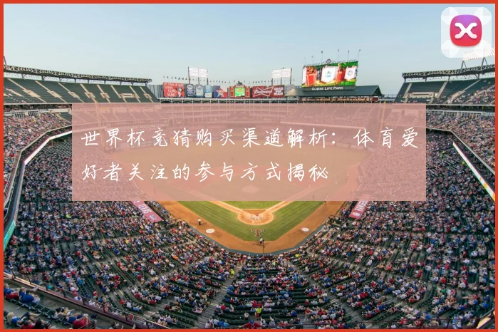 世界杯竞猜购买渠道解析：体育爱好者关注的参与方式揭秘