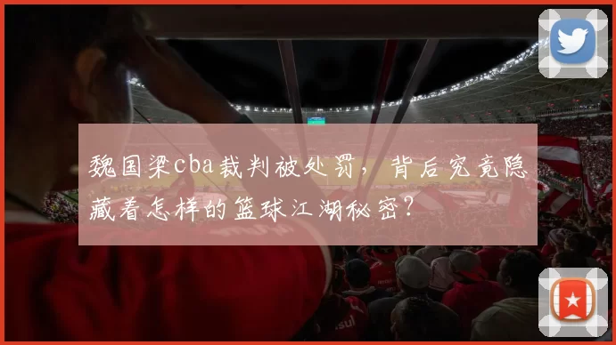 魏国梁cba裁判被处罚，背后究竟隐藏着怎样的篮球江湖秘密？